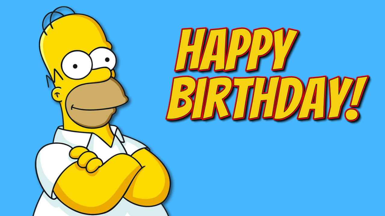 Happy Birthday to Homer Simpson   