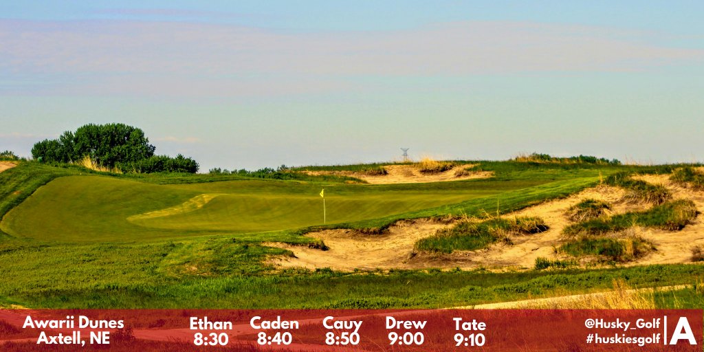 Minden Invite today at the amazing <a href="/AwariiDunes/">Awarii Dunes</a>!

See you there #huskiesgolf fans.