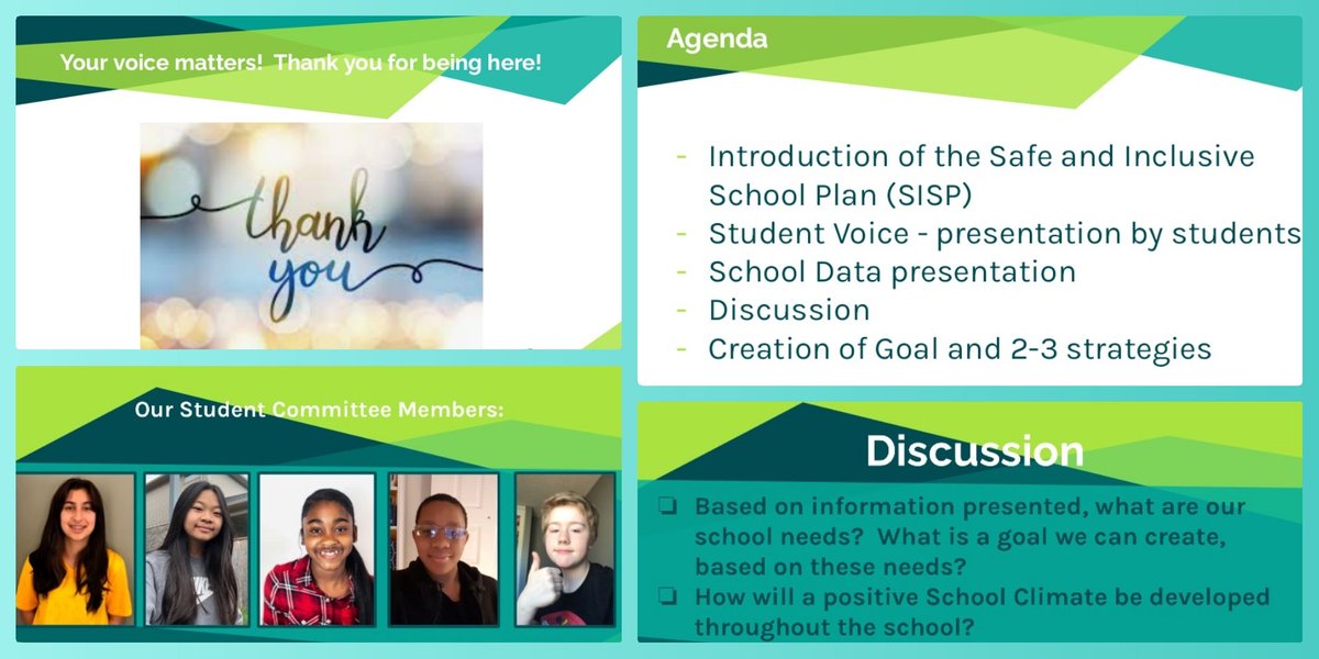 Thank you! 
We had such a rewarding conversation with our Safe and Inclusive School Plan Committee tonight! It's so rewarding to work with students, staff, and community members who are so open! Merci! <a href="/MmeSingh/">Mme Singh</a> <a href="/MmeMilinkovic/">Katarina Milinkovic</a> <a href="/EduE_Swan/">Erica Swan</a> <a href="/louisearbourfi/">Louise Arbour FI</a> <a href="/setamb/">Seta Moore-Bridge</a>