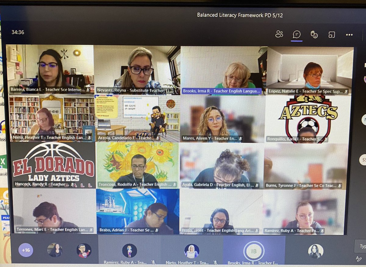 A morning full of collaboration and learning! 

❤️🖤💛

El Dorado RLA Aztecs are ready for Balanced Literacy Framework implementation in 21-22. 😏 📚 🖊 💭 

<a href="/EDAztecs_HS/">Venessa Betancourt</a> <a href="/CAragon_CI/">Yvonne Aragon</a> @AGarcia_CI #TeamSISS #AztecEmpire #Driven