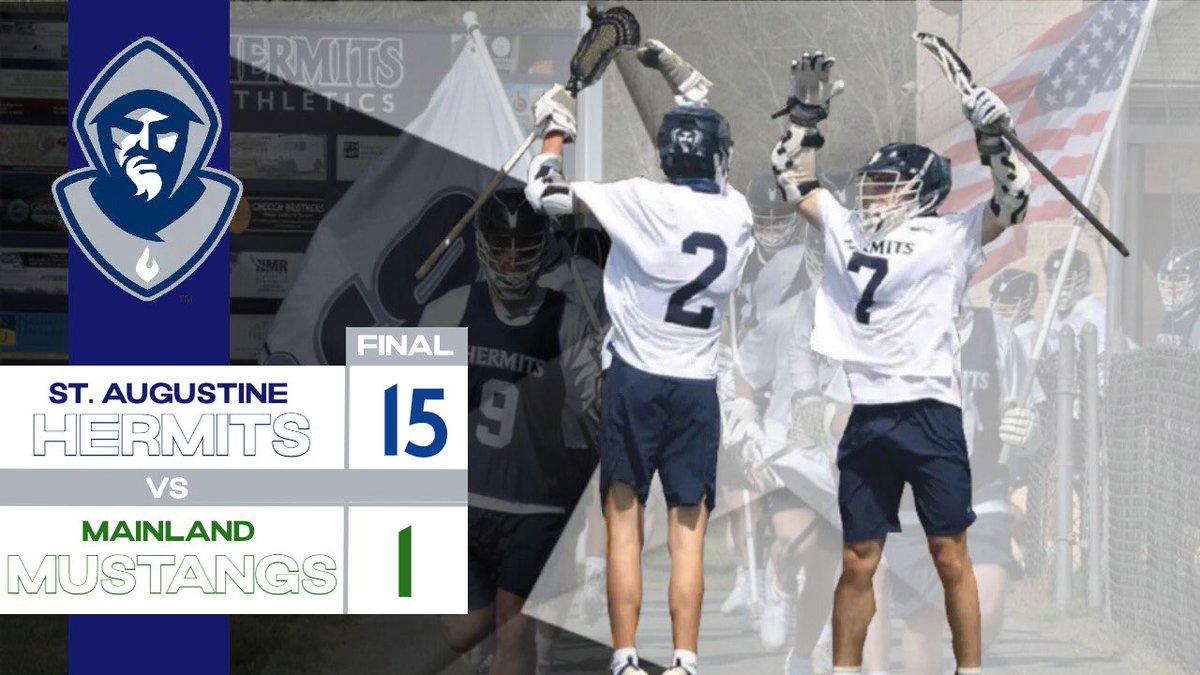 HermitAthletics's tweet photo. .@HermitsLacrosse takes down Mainland behind 5 goals from Matt Vanaman and 4 from Ryan Demato

Graphic: Ryan Marengo ‘23 https://t.co/3vLkbEzGUn