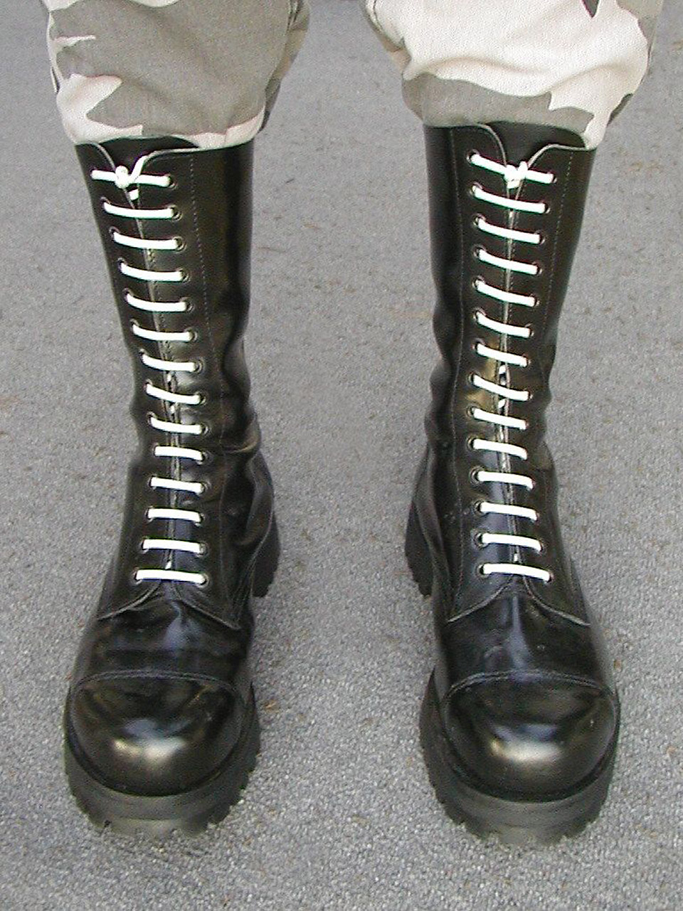 Ladder lacing boots hot sale
