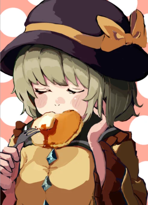 #5月14日はこいしの日 
#東方Project 
こいしちゃんの日!
ご褒美もぐもぐ💛 