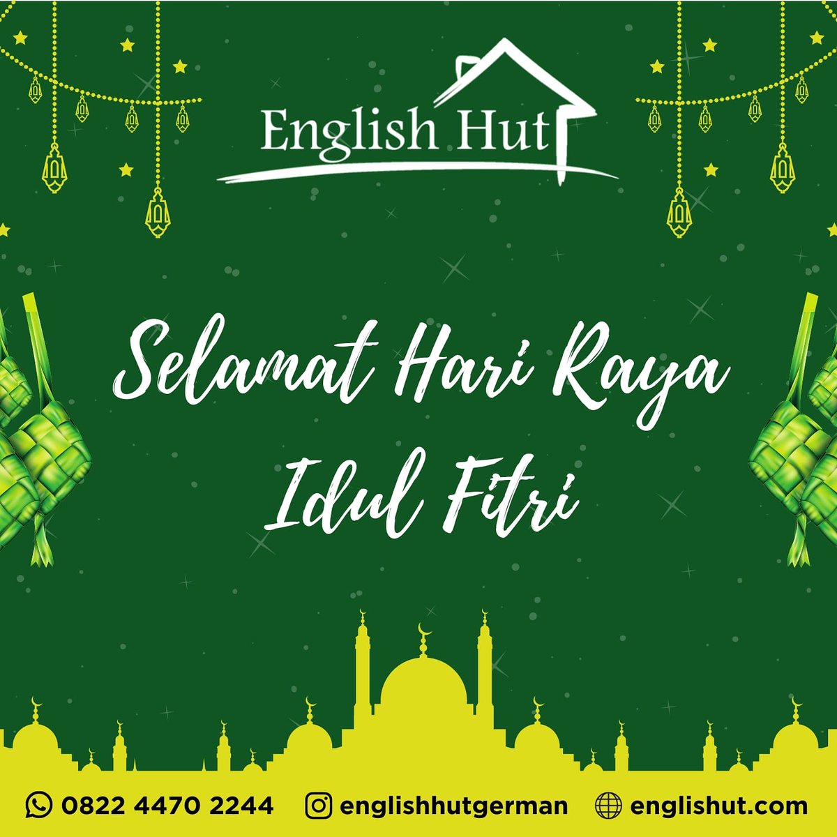 SELAMAT MERAYAKAN HARI RAYA IDUL FITRI 1442 H

Setelah berpuasa selama 1 bulan penuh di bulan Ramadhan, akhirnya kita dipertemukan oleh bulan Syawal 1442 H 😇

Semoga amalan kita di bulan Ramadhan diterima semuanya aamiin 🙏

Minal aidin wal faidzin, mohon maaf lahir dan batin 🙏