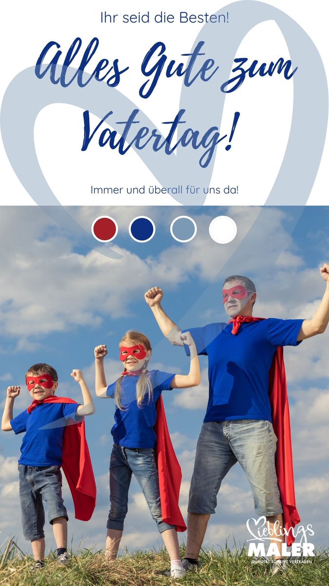 Liebe Väter. 
Euer Mut und Eure Antriebskraft sind immer wieder beeindruckend. Ohne Euch wäre so vieles nicht umsetzbar ❤️
maler-heyse.de

#Vatertag #Himmelfahrt #Respekt #Mut #Dankbarkeit #Energie #Liebe #Heroes #Macher #TreibendeKräfte #Vater