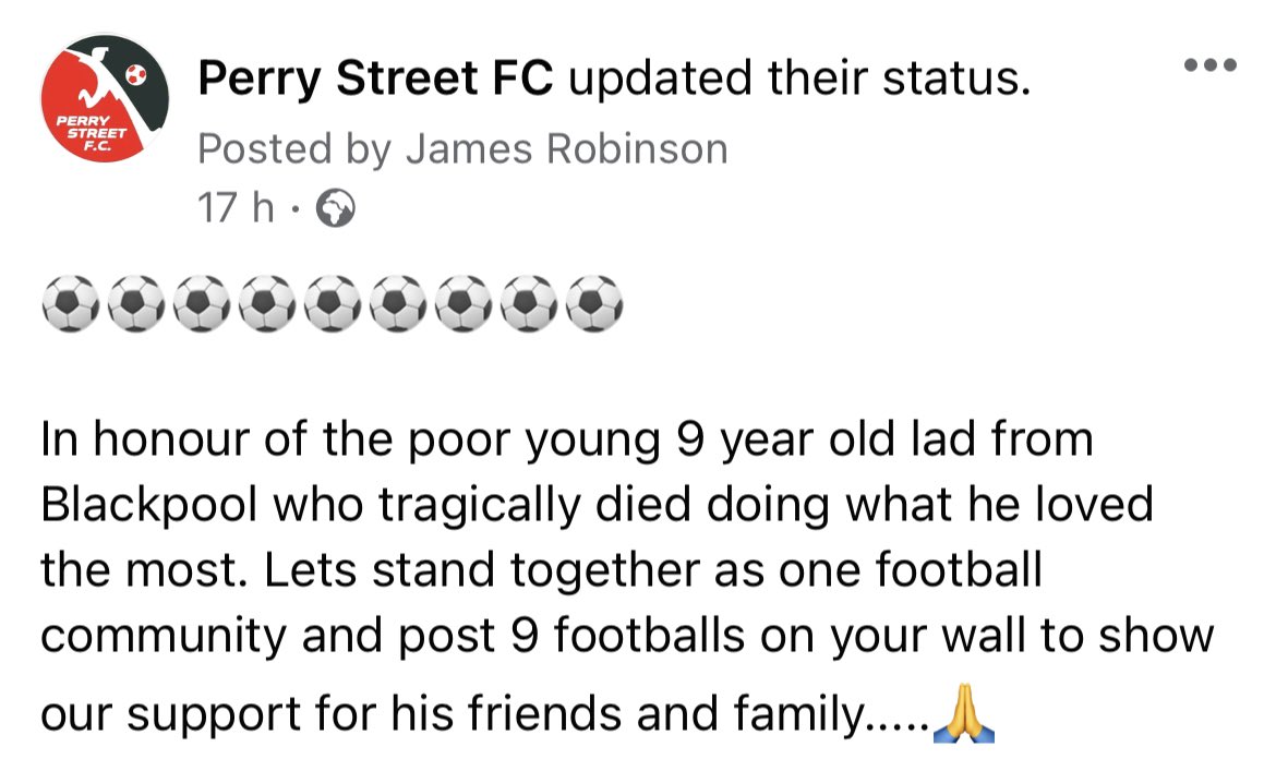 Perry Street FC tweet media