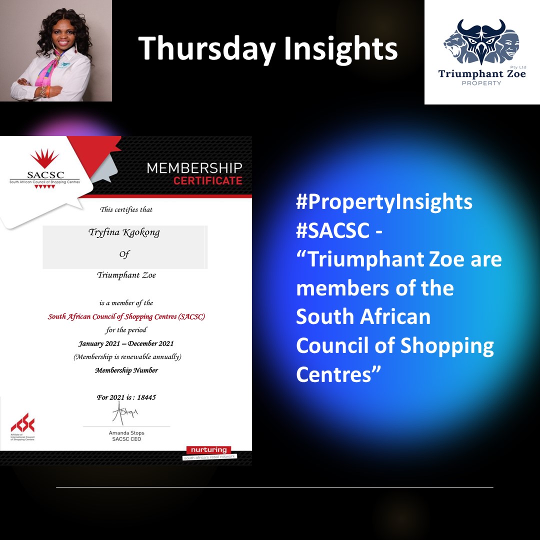 TriumphantZoeP's tweet photo. #PropertyInsights #SACSC ββTriumphant Zoe are members of the South African Council of Shopping Centers β Contact us NOW for Estimates
Email: info@Triumphantzoe.com/Visit: https://t.co/xsRBo7j6Sz
#Property#BillsOfQuantities#Cost#Construction
#QuantitySurveyor#QS#Membership https://t.co/eYFKEThDUH