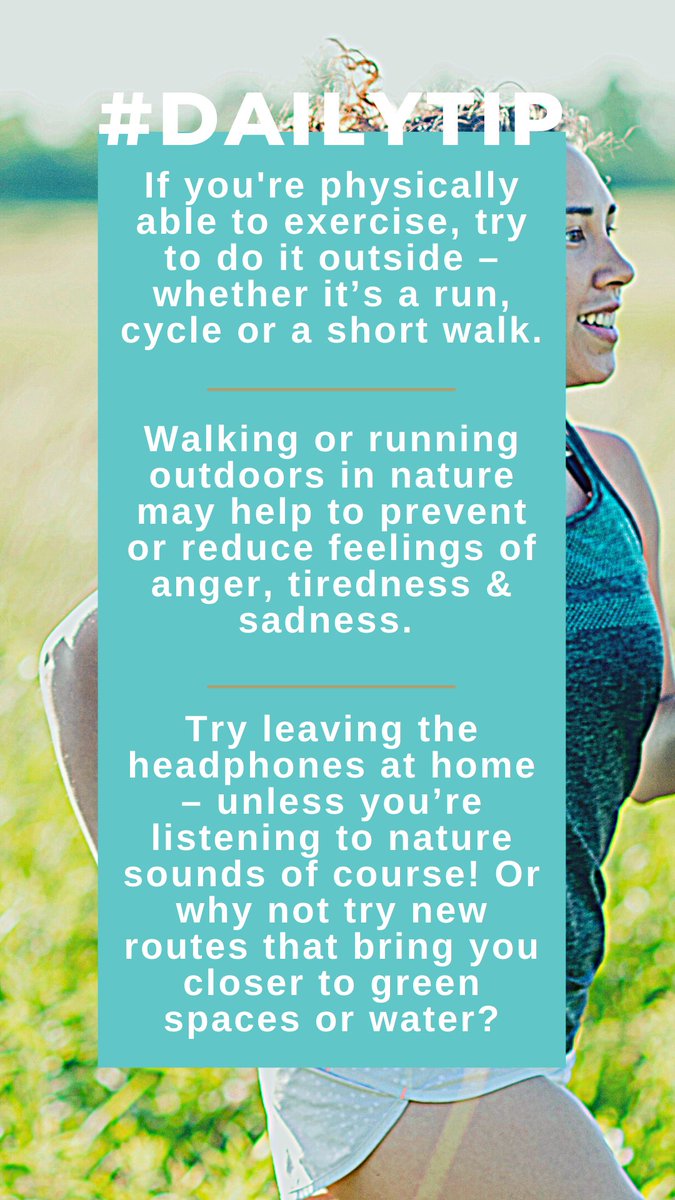 #Dailytip
#LivUniWellbeingweek
#Exerciseoutdoors
@Mentalhealthfoundation