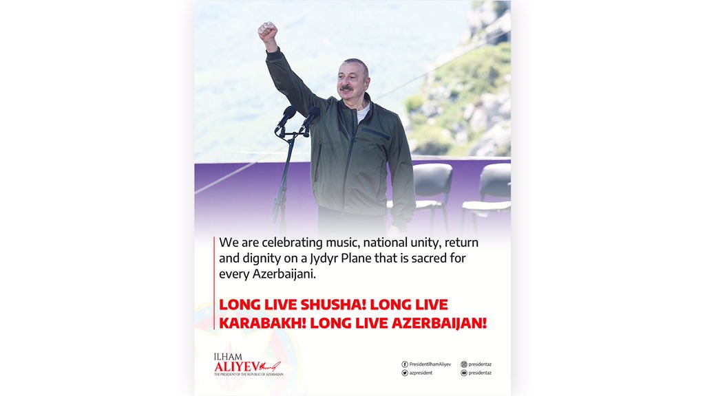 Ilham Aliyev tweet media