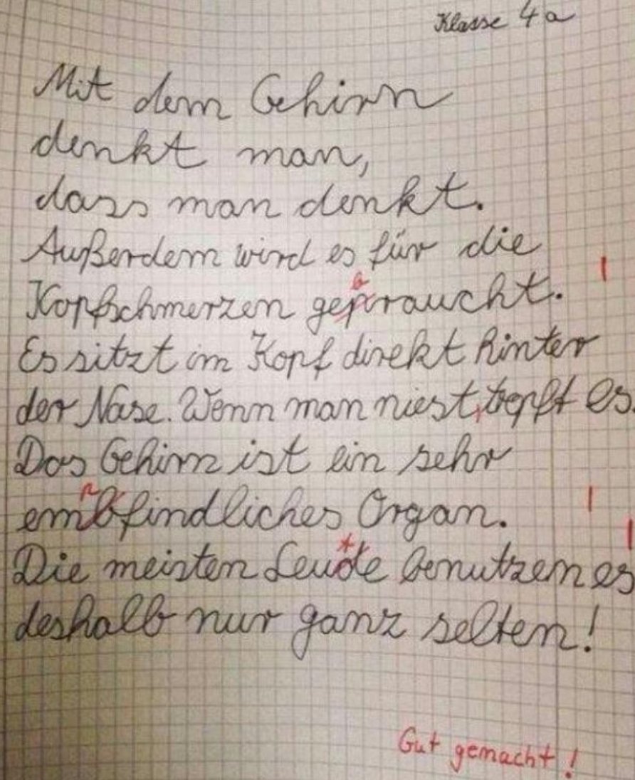 Kinder sind eben doch die Schlauesten