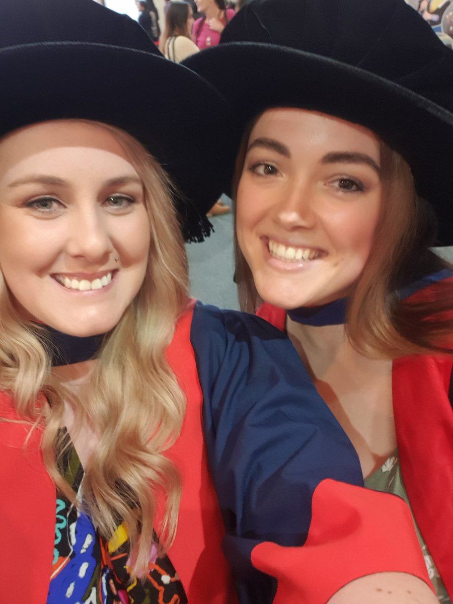 The best thing about COVID was the opportunity to graduate alongside my #PhDwife.  We finished a year apart, but was my biggest support. #graduation #PhinisheD #PhDone @Flinders @cancerFCIC