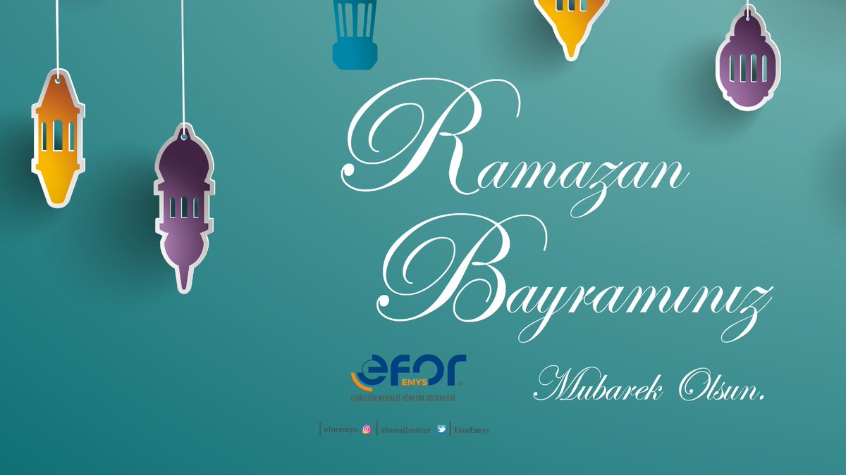 #RamazanBayramı'mız mübarek olsun.

#HayırlıBayramlar #EidMubarak