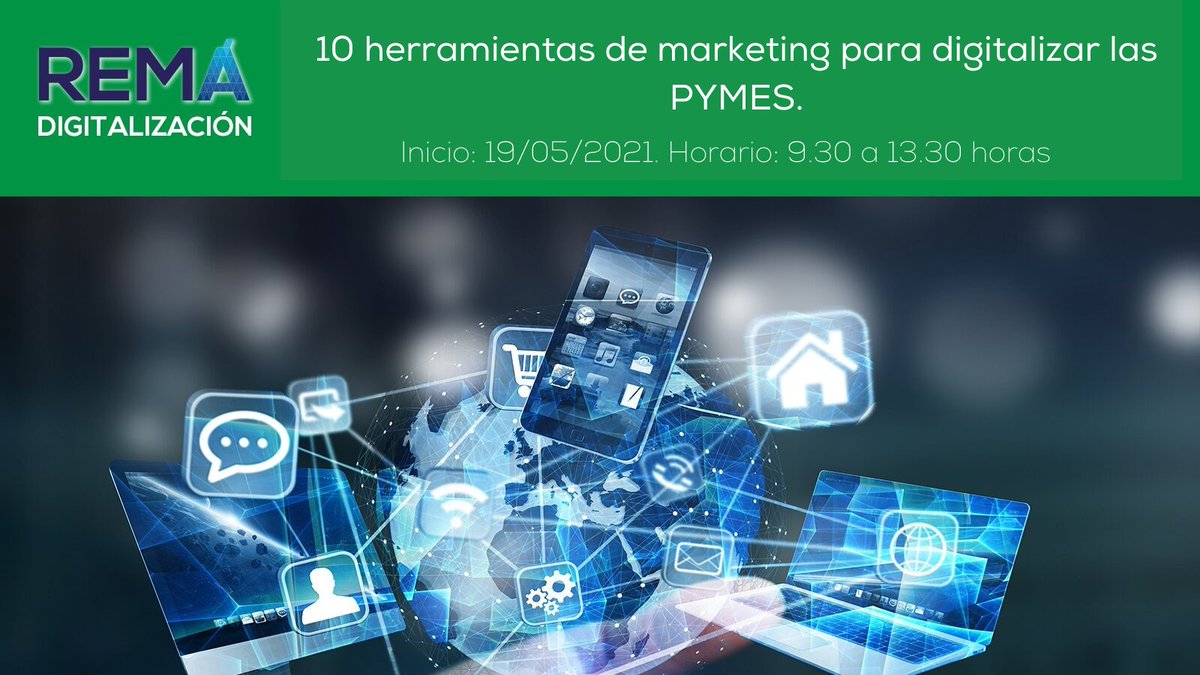 Las PYMES necesitan herramientas sencillas para realizar procesos de digitalización👩‍💻

Aprende 10 herramientas de marketing en el #PlanRema con @JMartinezAmo, CEO de @ONiAd_publi

🗓  19 y 26 de junio.
🕚  9:30 a 13:30 horas.

Apúntate: bit.ly/33CbmRV
