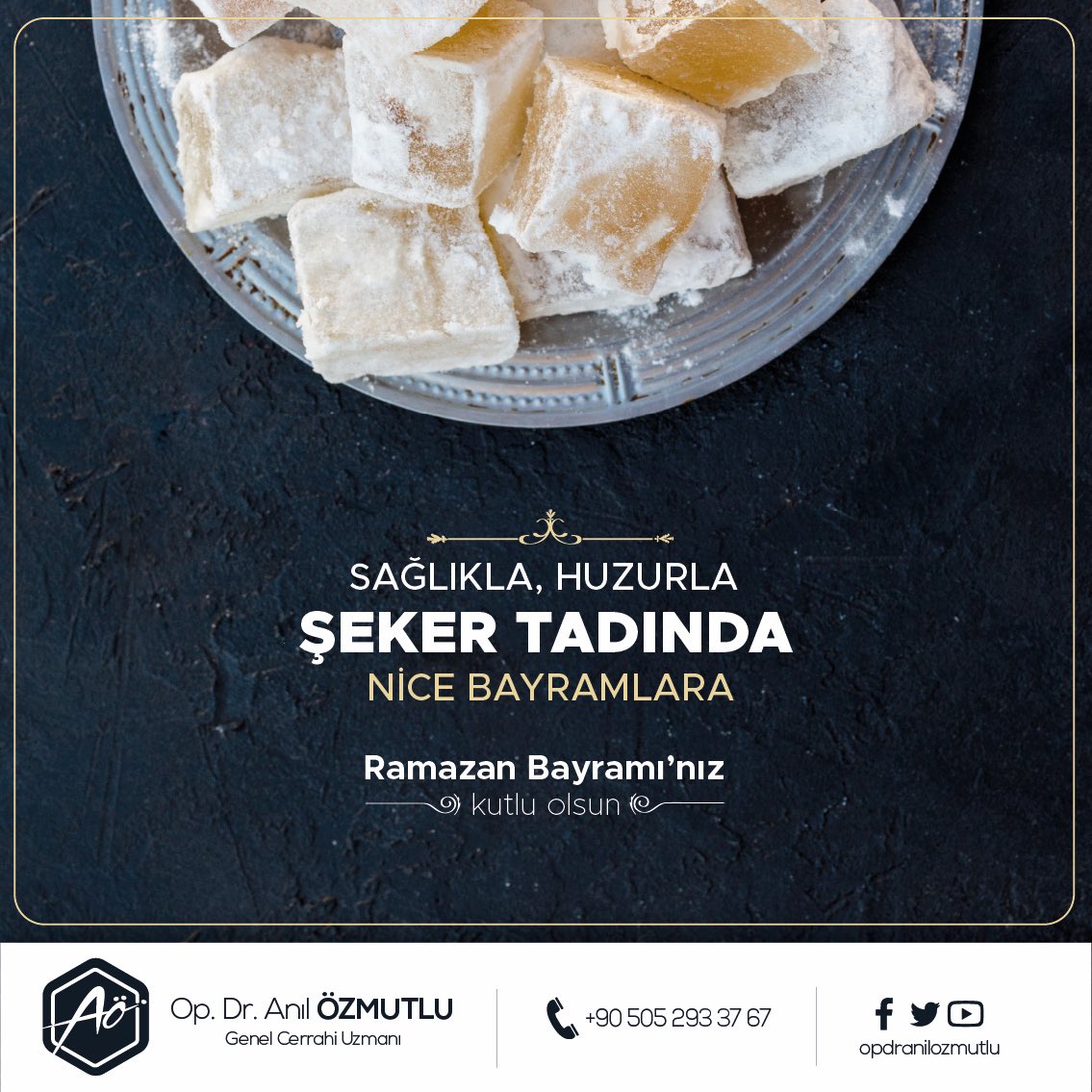 Op. Dr. Anıl Özmutlu (@opdranilozmutlu) on Twitter photo Sağlıkla, huzurla, şeker tadında nice bayramlara… Ramazan Bayramı’nız kutlu olsun!🍬
.
.
#ramazan #mübarek #gaziantep #şahinbey #şehitkamil #mmtamerikanhastanesi #ramazanbayramı #şekerbayramı #kutluolsun Sağlıkla, huzurla, şeker tadında nice bayramlara… Ramazan Bayramı’nız kutlu olsun!🍬
.
.
#ramazan #mübarek #gaziantep #şahinbey #şehitkamil #mmtamerikanhastanesi #ramazanbayramı #şekerbayramı #kutluolsun