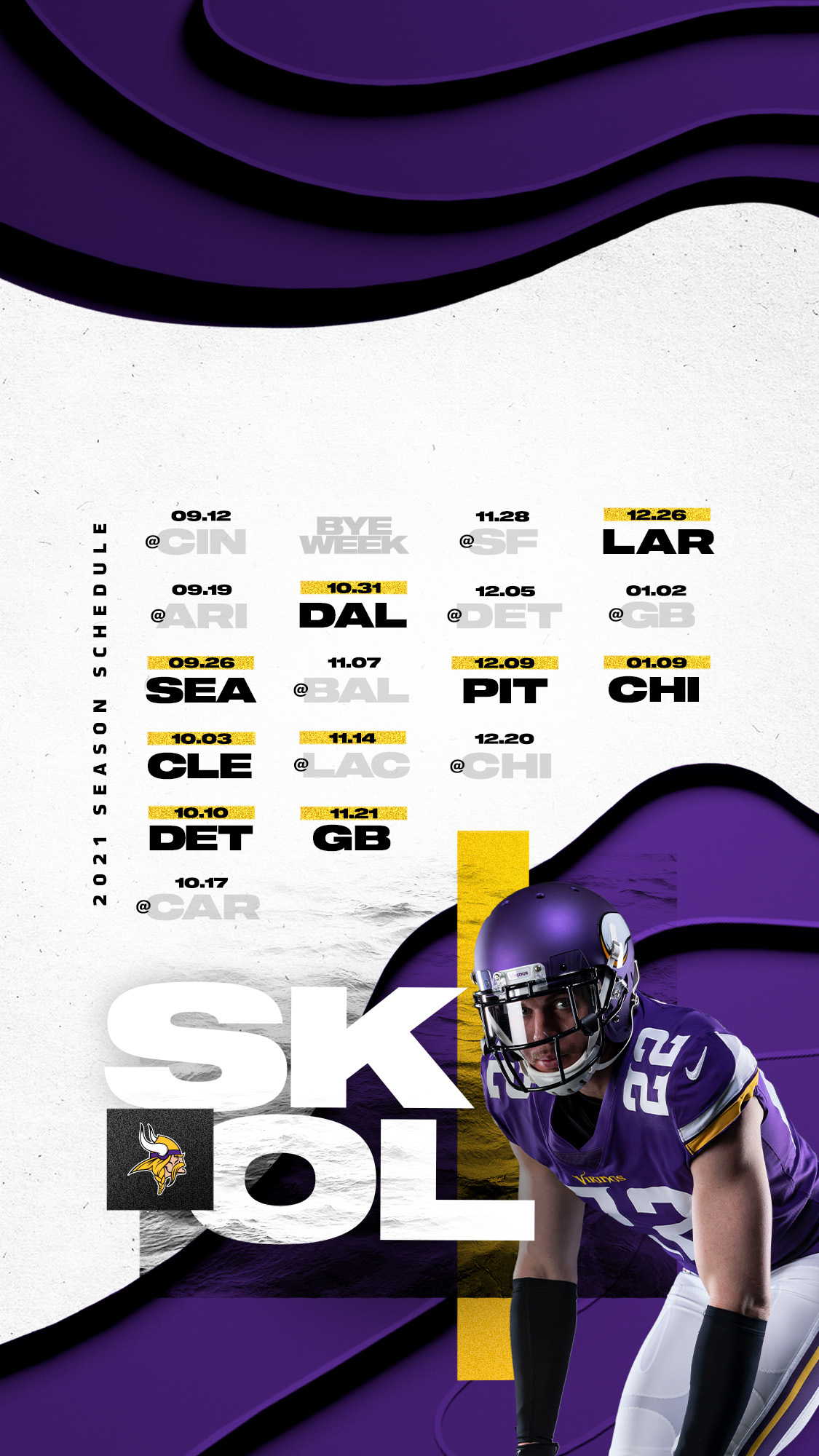 vikings schedule 2021