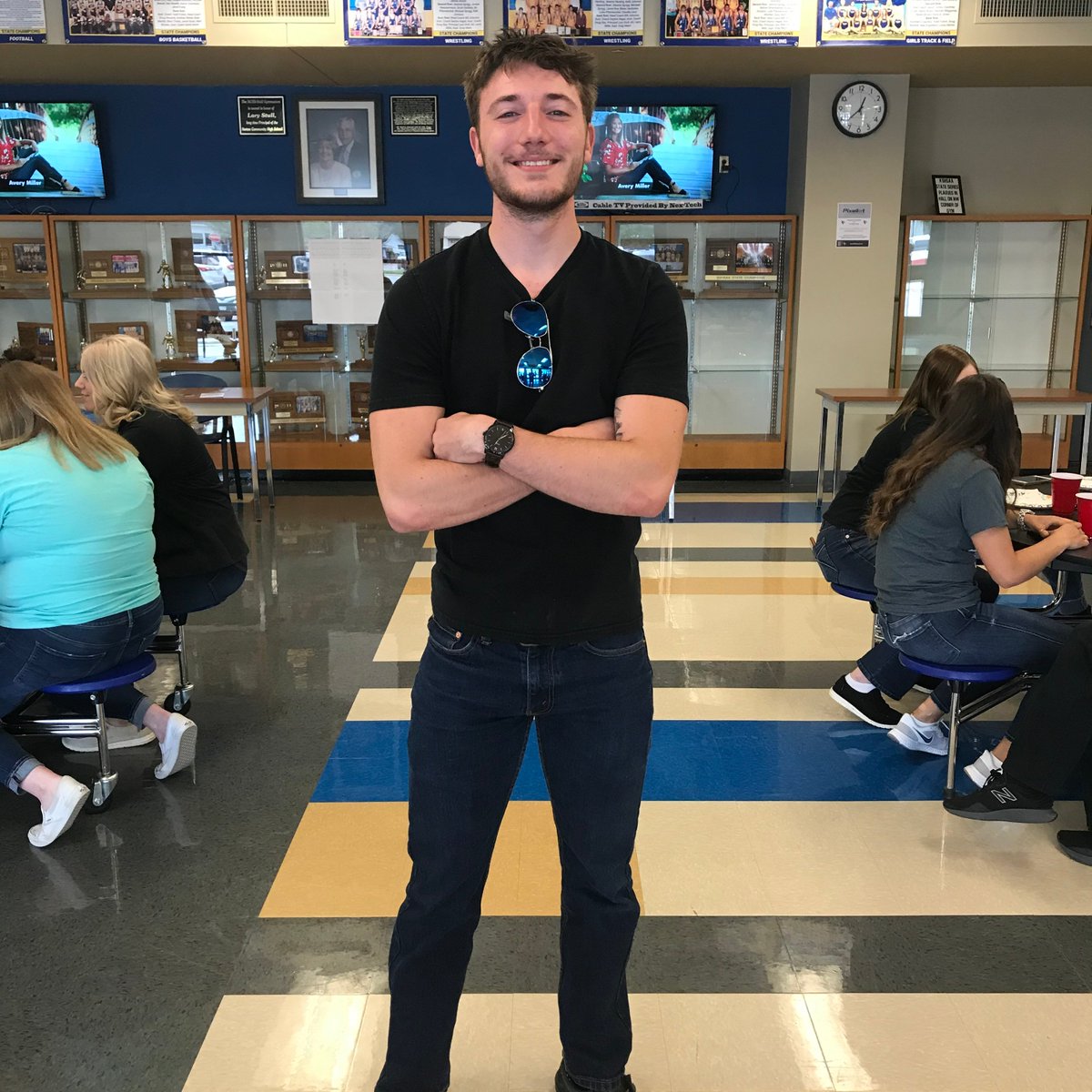 SAC President, Hunter Woodyard, will leave his mark at Washburn.  I will miss your 4th hour announcements! #GoBods