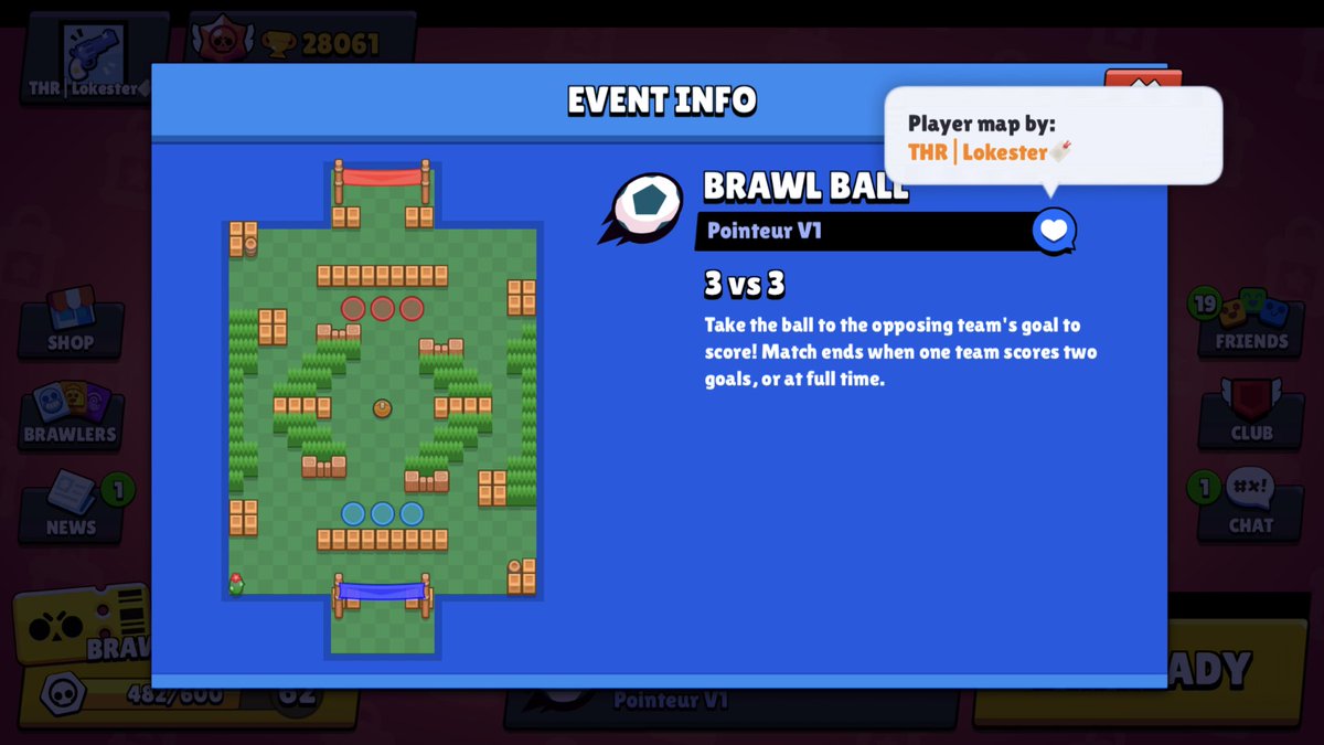 XOLokester's tweet photo. My first (Serious) Brawlball map, i’m modifying it as I’m getting feedbacks (its already looking so different from the base concept, may post it later).
Can I have some feedbacks please Sir @TheMordeus 👉🏽👈🏽🥺
#BrawlStars #brawlmap https://t.co/zTNcGqS4cU