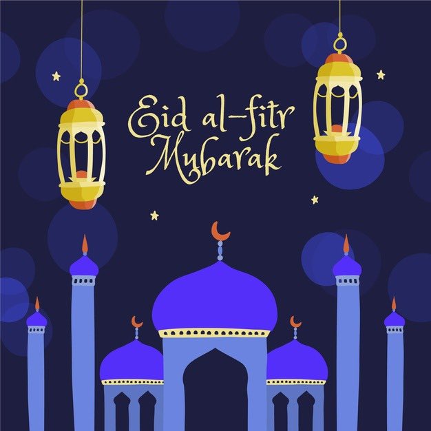 Eid al-Fitr is on the first day of the month of Shawwal (Islamic Calendar) and marks the end of Ramadan (month long fasting) and the beginning of a feast that breaks the fast. Wishing all that celebrate happy Eid!