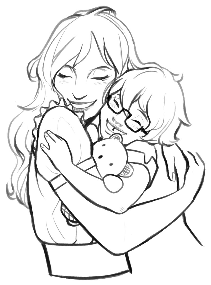 I commissioned @YJ_Doodle to draw bbypiano and his mama and I WILL cry