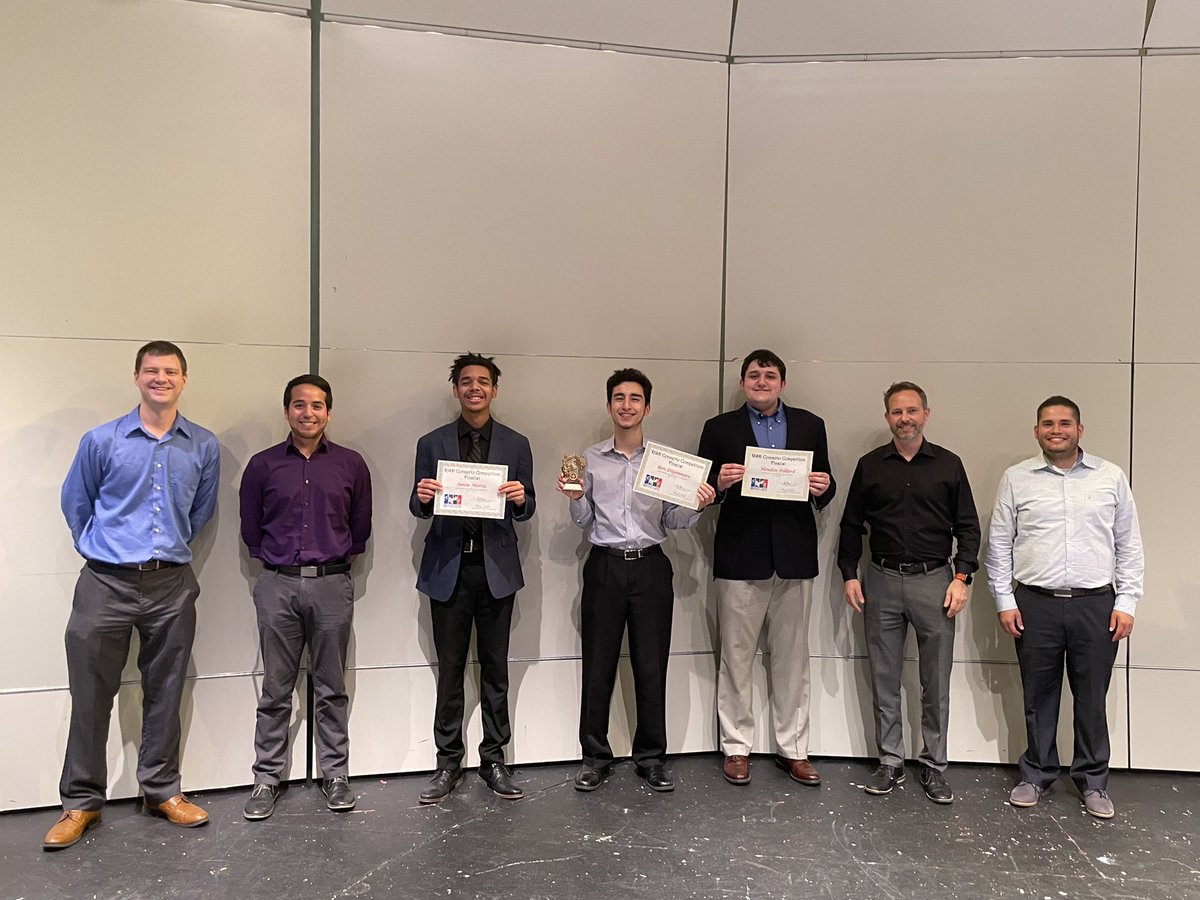 WOW! What an incredible night of music at the Richardson ISD Concerto Showcase. We are so proud of our RHS performers - Ben DiGennaro (Clarinet), Amin Norris (Alto Saxophone) and Hendon Pollard (Marimba). Additionally, congratulations to Ben on earning FIRST PLACE in all of RISD!