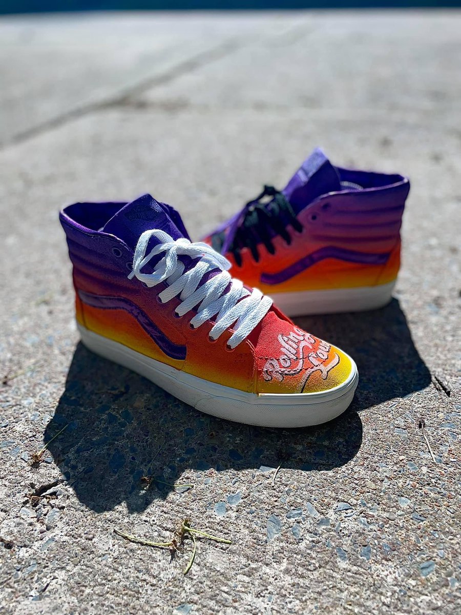 Had an old pair of white #vans , had them customized for <a href="/RollingLoud/">Rolling Loud</a> festival. I know I’m ready to RAGE 💃🏽 #RollingLoud #RollingLoudMiami #rollingloud2021 #Miami2021 #CustomShoes #festivalready
