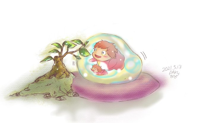ポニョのtwitterイラスト検索結果