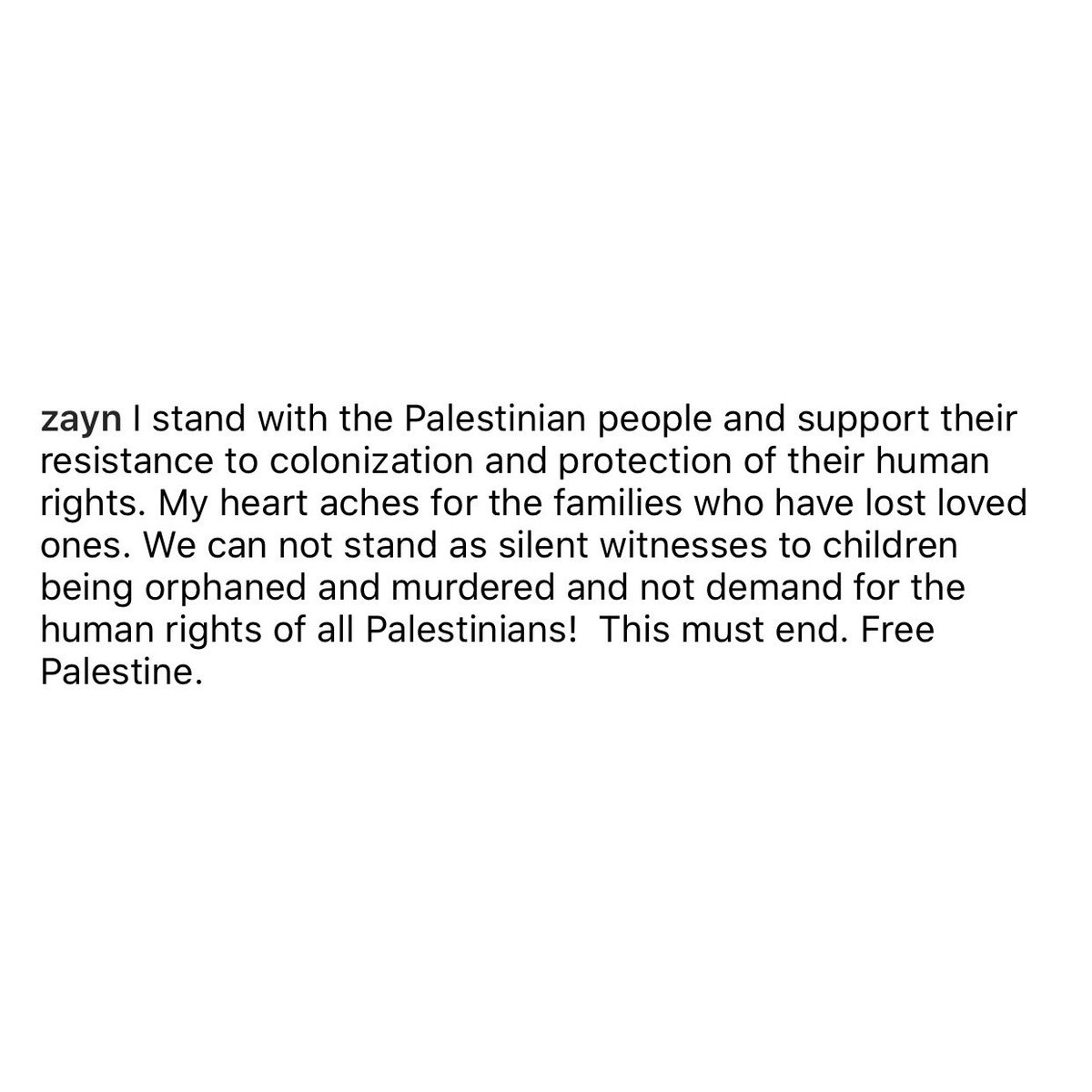 moviesmusic_th_'s tweet photo. Zayn แชร์ข้อมูลเรื่องปาเลสไตน์ “ผมยืนเคียงข้างชาวปาเลสไตน์และสนับสนุนการต่อต้านการล่าอาณานิคมและการปกป้องสิทธิมนุษยชนของพวกเขา ผมเจ็บปวดไปกับครอบครัวที่สูญเสียคนรักไป เราเป็นพยานที่นิ่งเฉยกับการที่เด็กๆต้องกำพร้าและถูกฆ่าโดยไม่เรียกร้องสิทธิมนุษยชนให้ชาวปาเลสไตน์ทุกคนไม่ได้” https://t.co/Gl25rc6naR