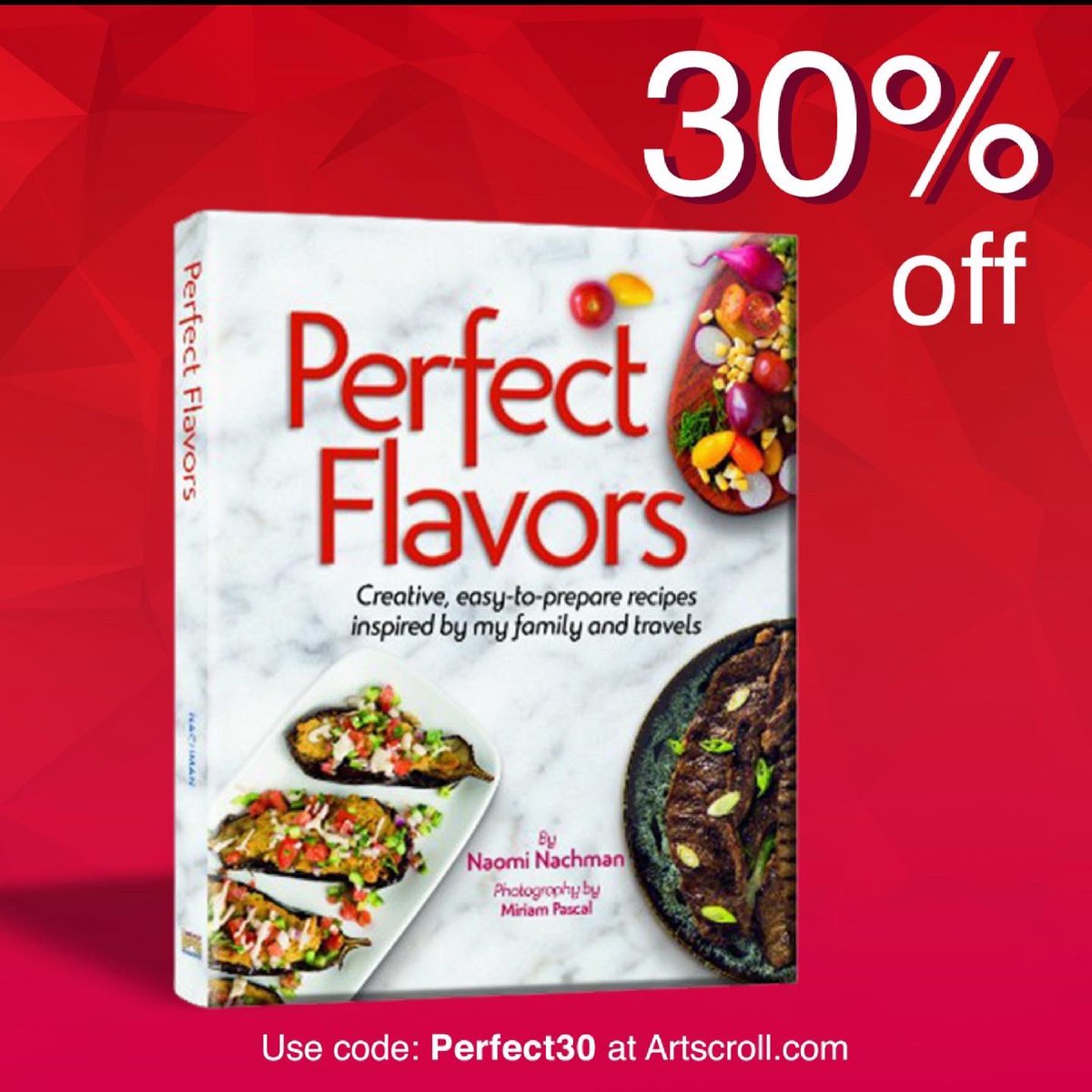 NaomiNachman's tweet photo. Grab your copy of my cookbook Perfect Flavors which is on a huge sale now. Use the code PERFECT30 to save. 

https://t.co/bl704nviw7 https://t.co/ogwKDeLUZC