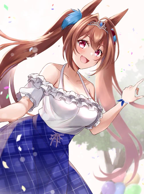 ダイワスカーレット🥳

だいぶ修正しちゃたので再掲🙏
#ウマ娘
#ダイワスカーレット生誕祭2021 