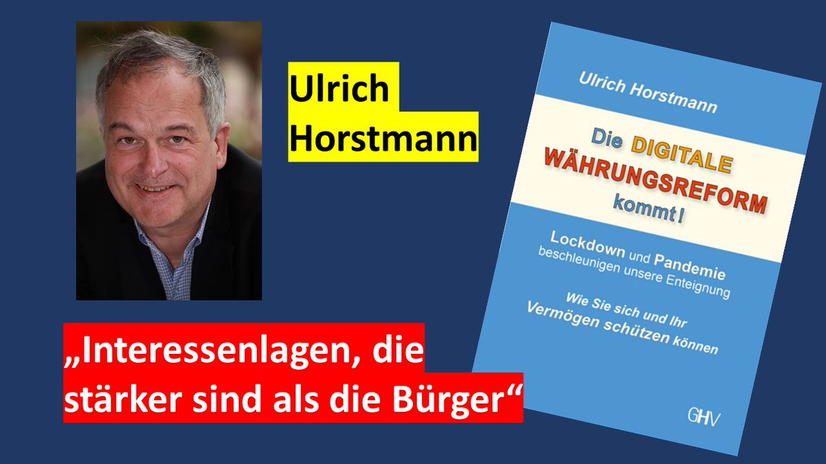politikspezial's tweet photo. "Keiner will die Krise mal lösen!"
Bestsellerautor und #Finanzanalyst Ulrich #Horstmann im Gespräch mit Markus Gärtner zu seinem neuen #Buch
"Die Digitale #Währungsreform kommt!"
https://t.co/D982mluork
#PolitikSpezial https://t.co/5qQlE5FAbM