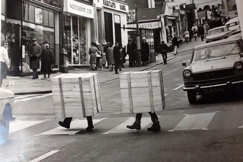 Hoe street bridge Walthamstow 1970s