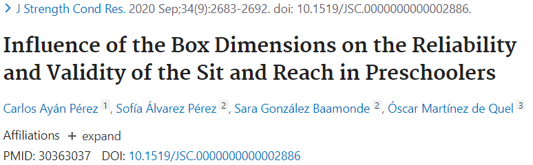 odequel's tweet photo. También te puede interesar este artículo donde validamos el "sit and reach" con el cajón habitual y un cajón adaptado (más pequeño) a Educación Infantil. 

#EducaciónInfantil #Psicomotricidad #AFSalud

https://t.co/75SFofKXgK https://t.co/G49hASsaZb