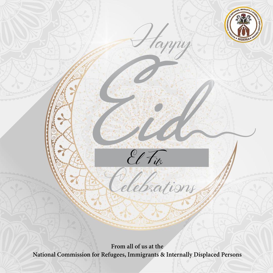 #EidMubarak to all our Persons of Concern, families and staff of the commission celebrating today. 
#EidAlFitr
