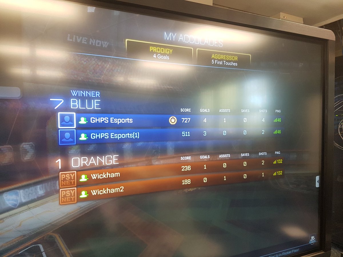 Another great match in <a href="/thefusecup/">The FUSE Cup - International School Esports Comps</a> <a href="/RocketLeague/">Rocket League</a> for our Team 1 against Wickham today. Team 2 plays tomorrow