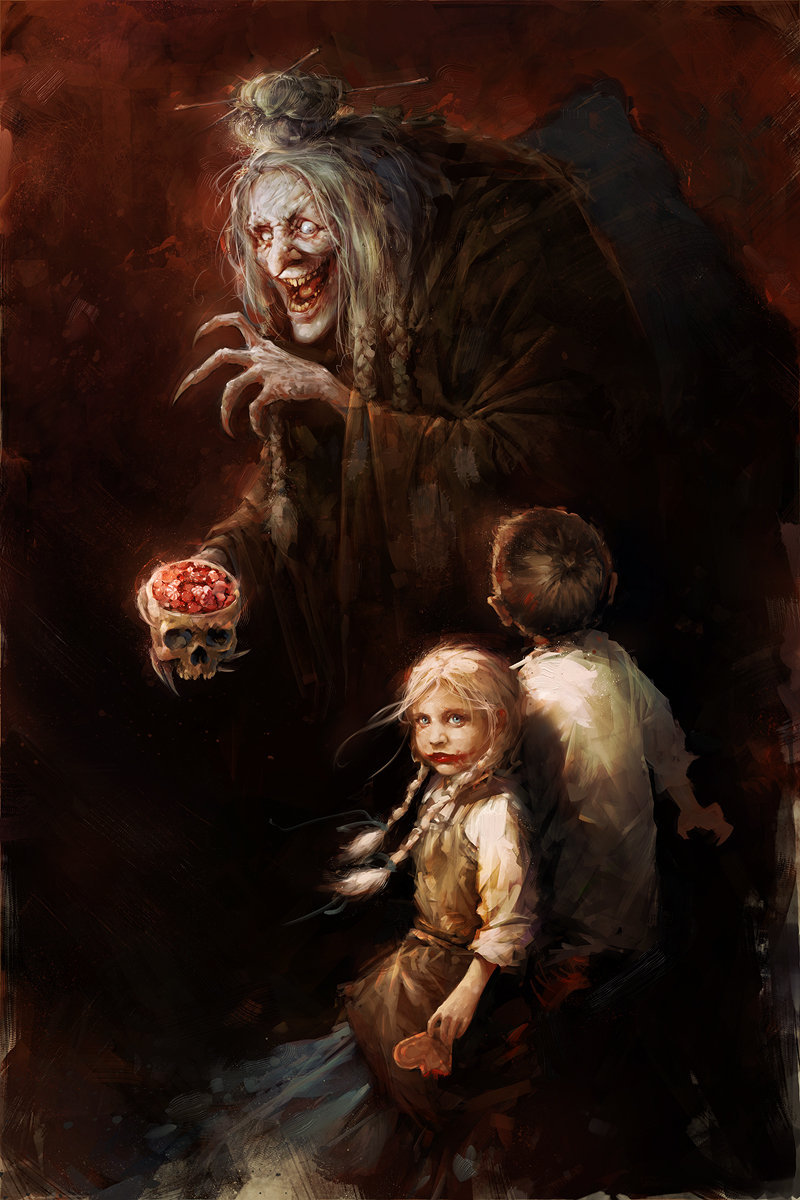 Hansel and Gretel by Blas Porenta
#HorrorFam #tales #classicstories #creepy #witch