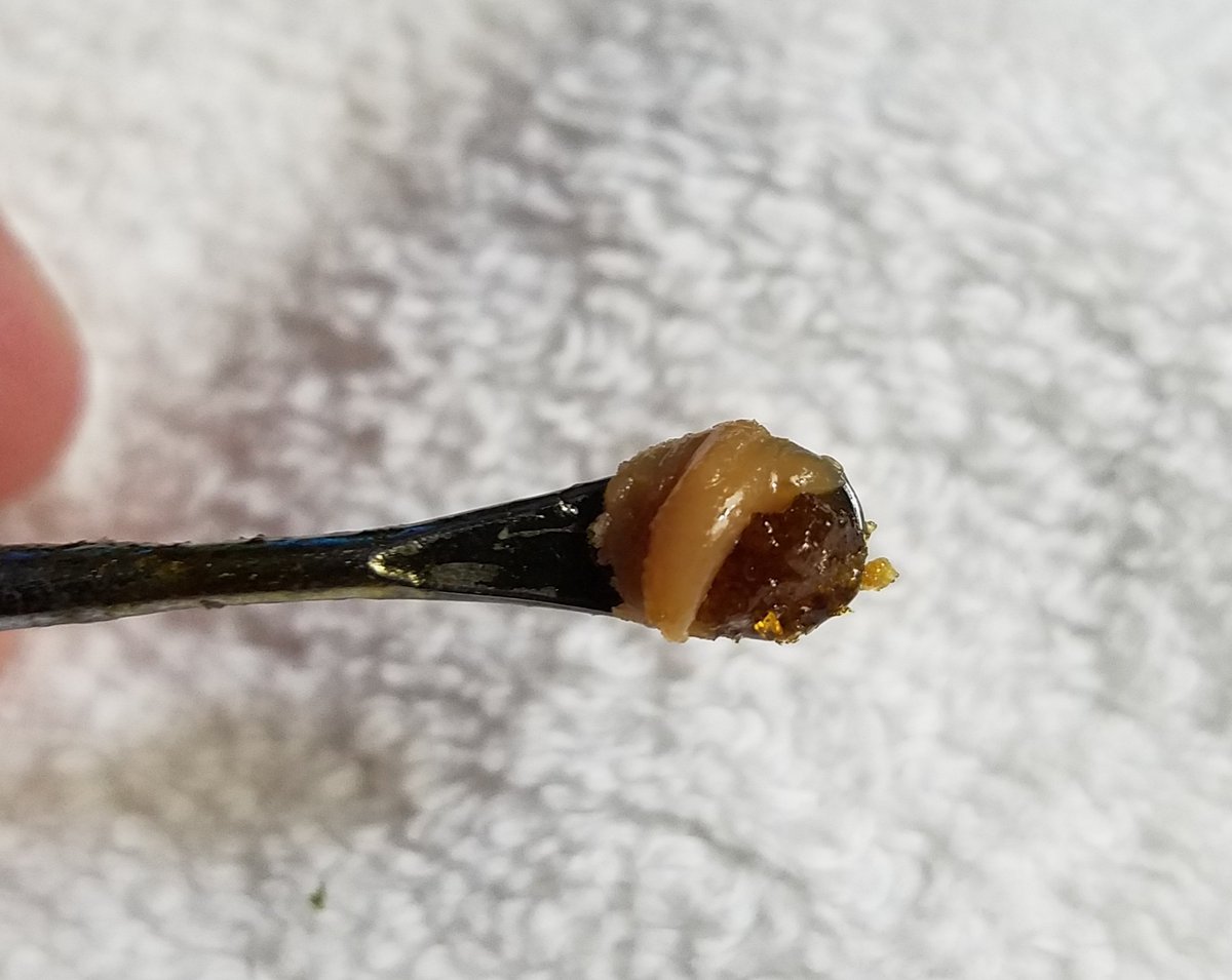PdxRapunzel's tweet photo. Douple dipping in the Dab Lounge ...a bit of shatter with a shmeer of hash rosin. Great way to end the day! π―π₯π¨π #Mmemberville #StonerFam #CannabisCommunity #nosuchthingasasmalldab #DabLounge https://t.co/ogl6kLLjyd