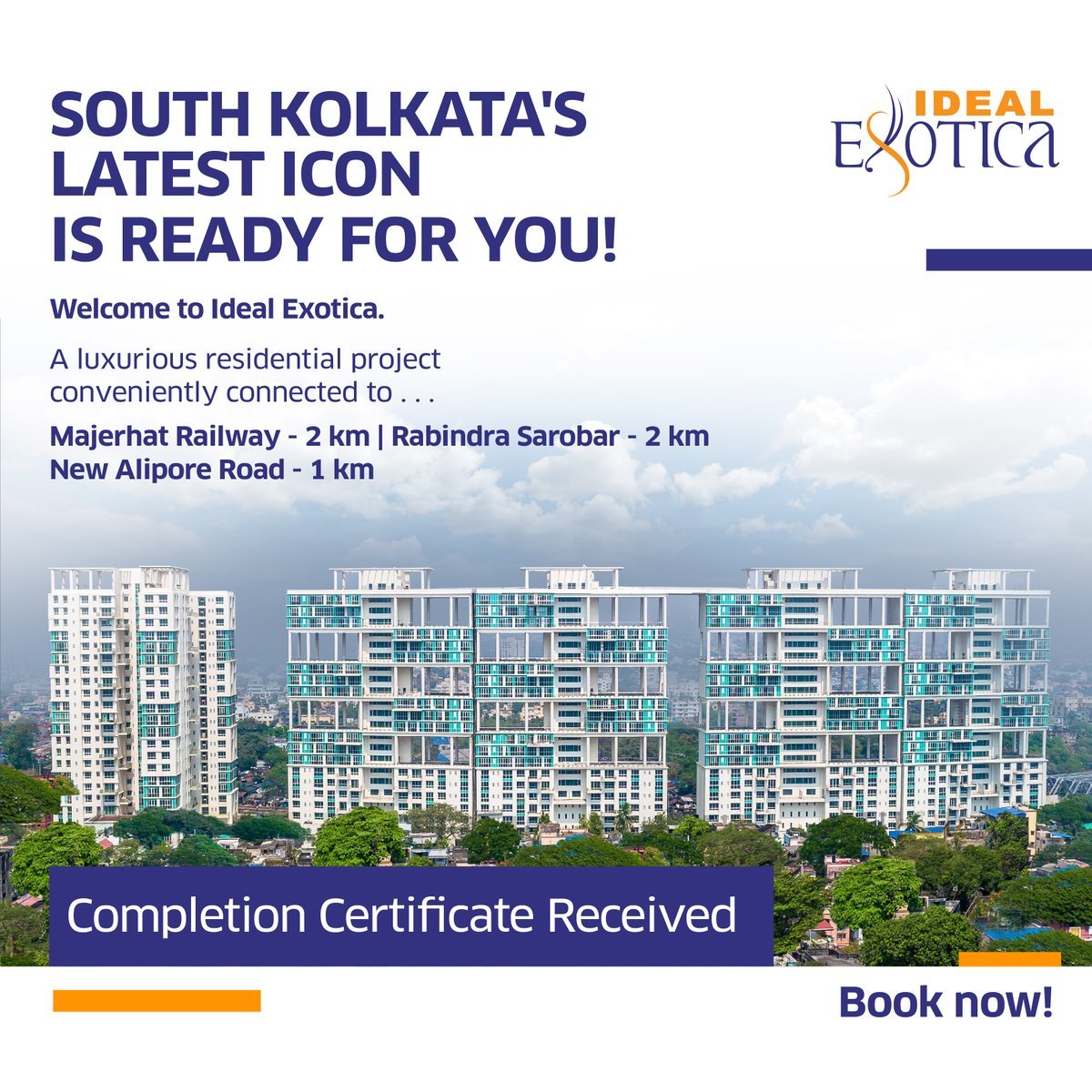 idealgroupideal's tweet photo. Are you planning to buy a luxury apartment? That too in South Kolkata? Look no far! Ideal Exotica is here. Log on to https://t.co/yztbVgtj6m to know more about the project.
#IdealGroup #IdealExotica https://t.co/7nILDqudfE