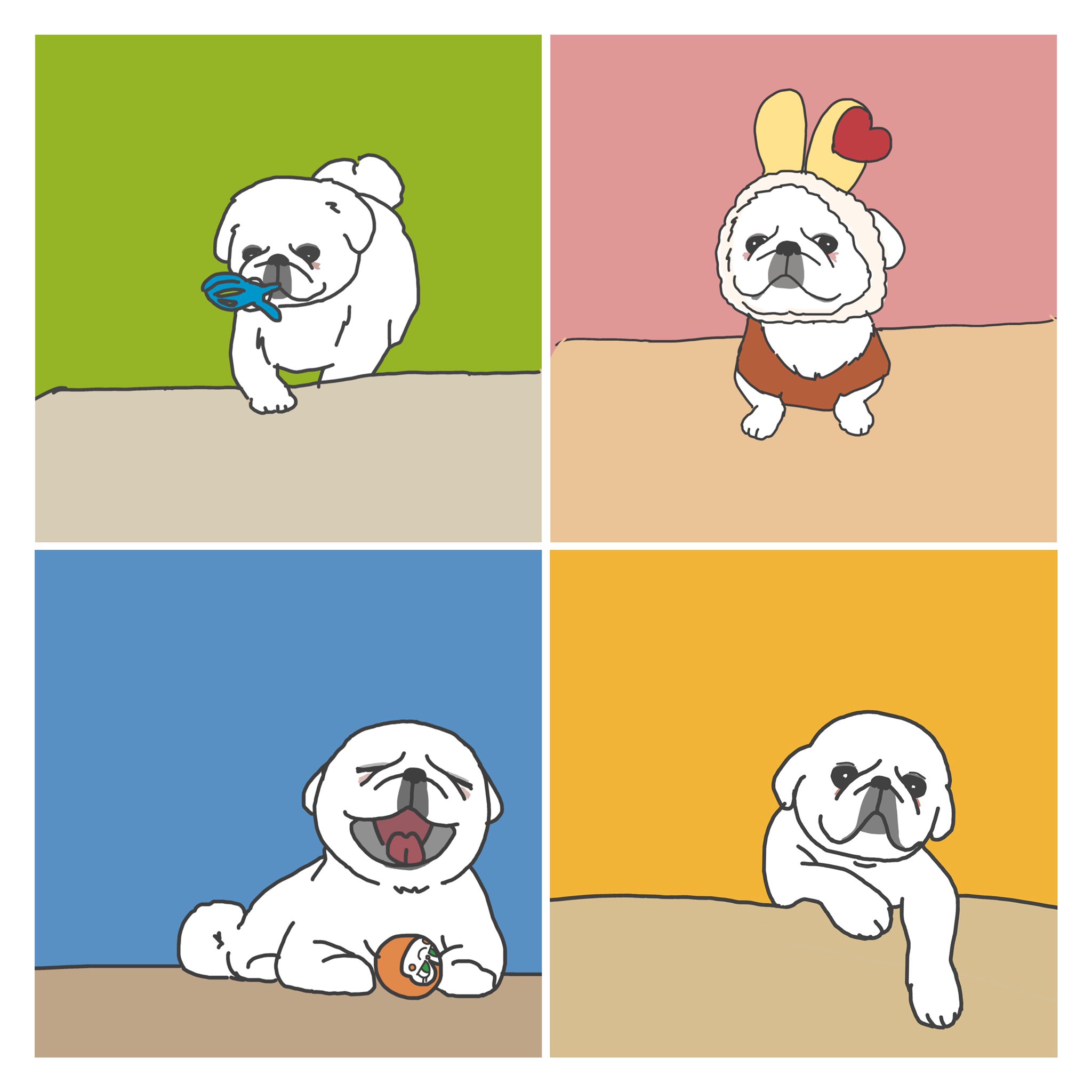 ポタ です 昨日は割と上手くかけた気がする ペキニーズ難しい ペキニーズ 犬 イラスト T Co Ewhdceibei Twitter