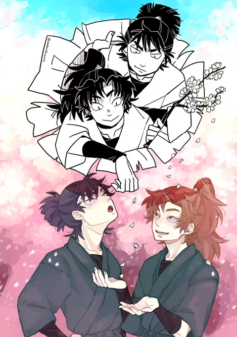 #引用RTで絵をあげて5人指名してバトンでお気に入りの絵を載せる 

Chiruさんバトンありがとうございました♡
個人的に気に入りの4枚✎𓂃 