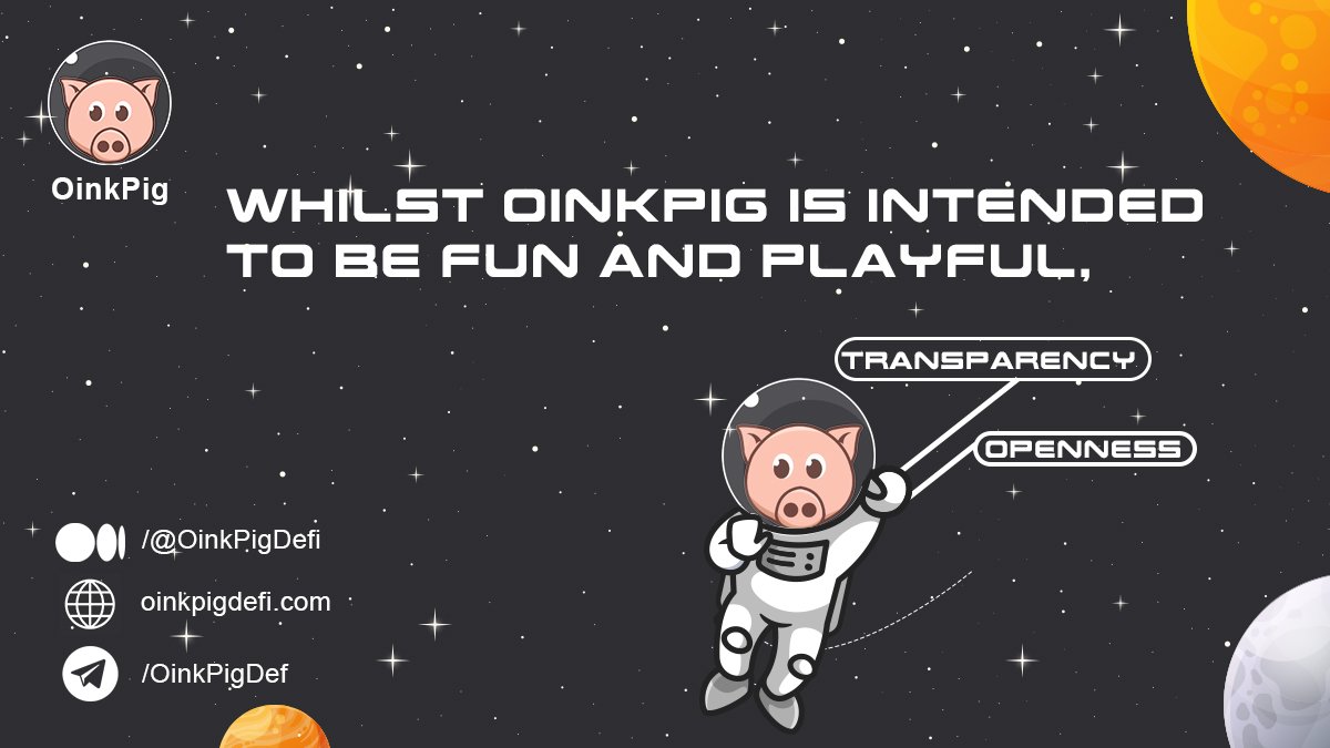 OinkPigDefi's tweet photo. Whilst OinkPig is intended to be fun and playful, we believe in openness and transparency as we hope to build a warm and flourishing comOINKnity. 

Check these links out!
🐷 WS: https://t.co/9FvDotwWDS
🐷 Med: https://t.co/uc8GRg1qVI
🐷 TG: https://t.co/RnK8ip7710

#OinkPig #BSC https://t.co/HIOCYkrMSe
