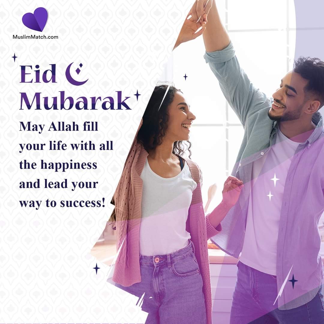MuslimMatchOff's tweet image. On this day, may Allah shower all his blessings on you and fulfil your heart's desires. Eid Mubarak! #Eid2021 #EidMubarak #MuslimMatch