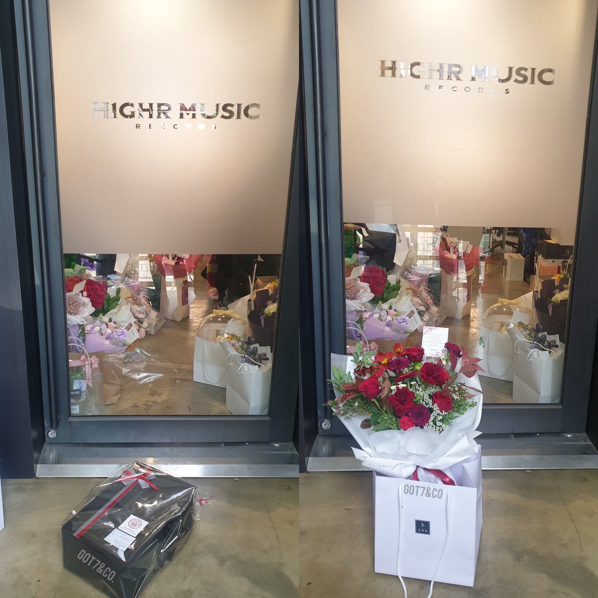 got7co's tweet photo. Our flowers were successfully delivered to H1GHR MUSIC!

Jay B, you are special every day in our world. Know that we will continue to cheer for you on this path forward and let us always go higher together! 🥂✨

@JAYBDEF___ #JAYB
@H1GHRMUSIC #JayB_GoH1GHR
@GOT7Official #GOT7 https://t.co/iGwCBHXksZ