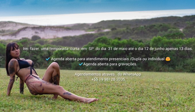 Irei fazer uma temporada curta em SP do dia dia 31 de maio at&eacute; o dia 12 de junho apenas 13 dias  ✔️ Agenda