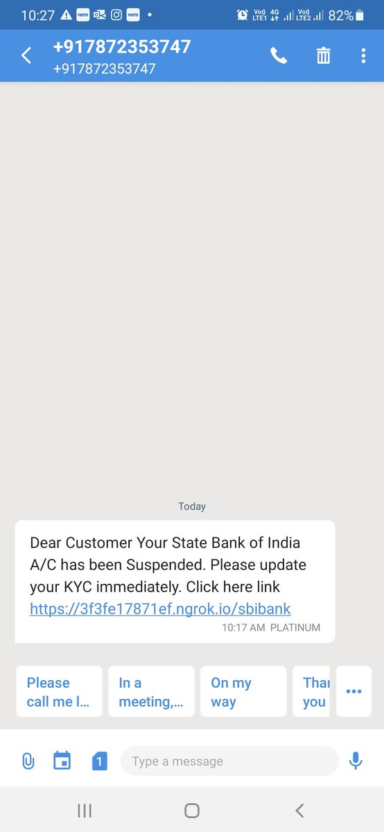 sbhansali's tweet image. #smsfraud @TheOfficialSBI @SBICard_Connect @RBI @RBIsays @FinMinIndia @EconomicTimes @livemint @cyber