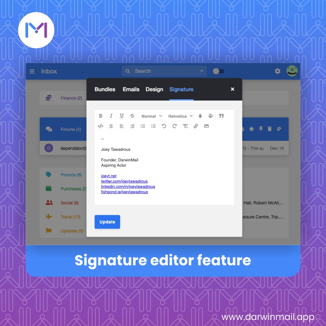 DarwinMail 💌 tweet media