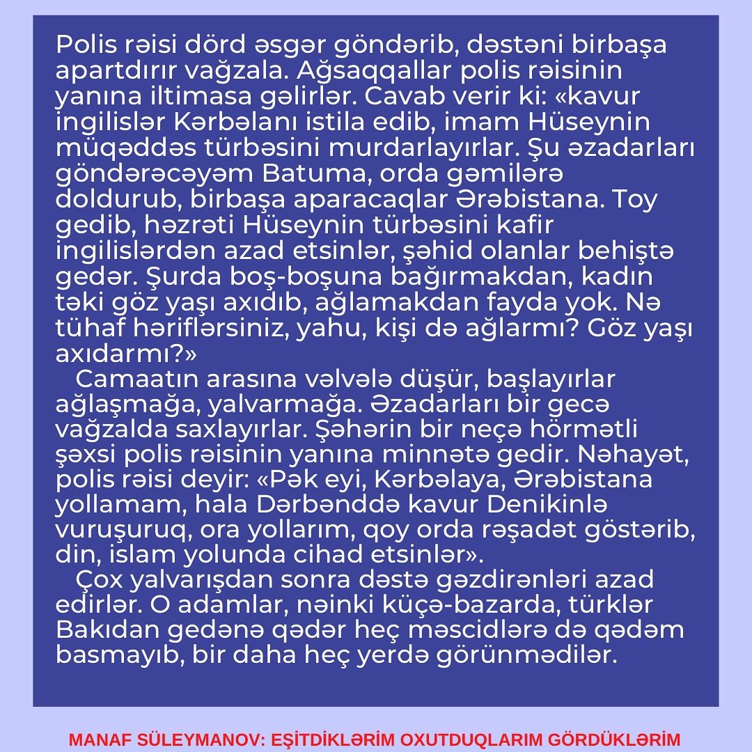 Yüz il bundan əvvəl...