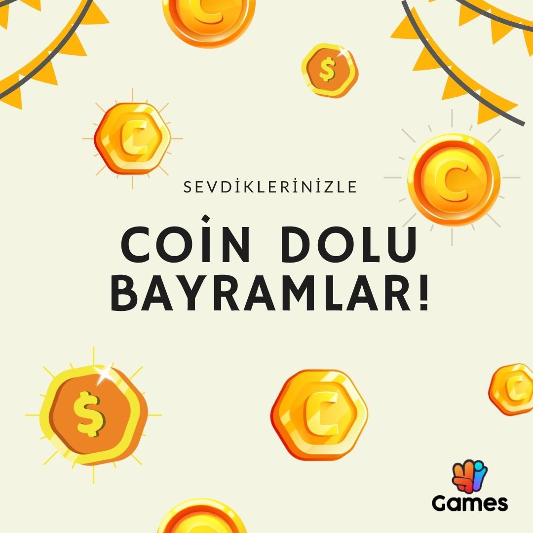 🎮 Coin in, bayram harçlığı out! 

🥳 Hepimizin şeker bayramı kutlu olsun. 

🌟 Sağlık ve huzur dolu bir bayram geçirmeniz umuduyla... 

#bayramınızkutluolsun #iyibayramlar