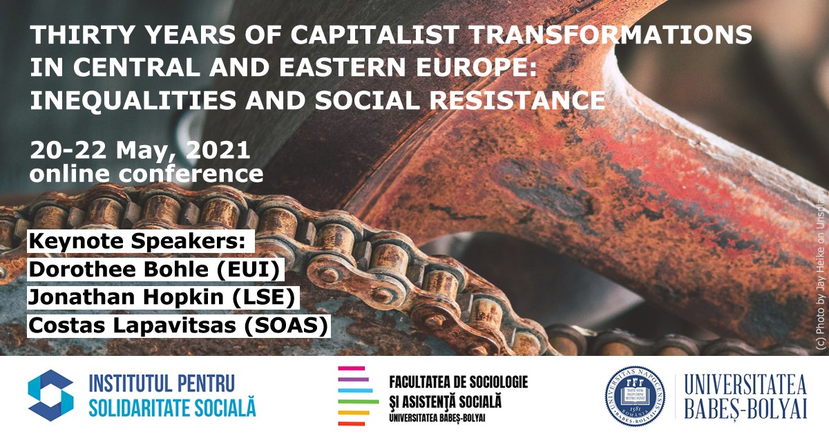 Join us on the 20th of May when the online conference on Capitalist Transformations in Central and Eastern Europe begins. Keynote speakers Costas Lapavistas, Jonathan Hopkin @jrhopkin, Dorothee Bohle and three days of very interesting panels.

solidaritate-sociala.ro/conference-pro…