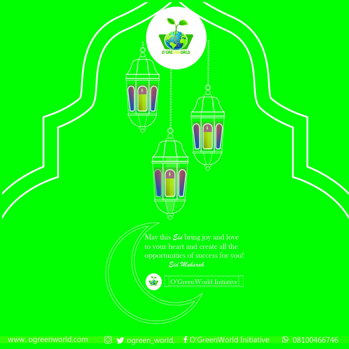 Ogreen_world's tweet photo. Happy Eid Mubarak, to all our Muslims Faithful

Eid is a day to be grateful to Allah for all of his heavenly blessings on us. Wishing you a happy Eid! May this Eid bring joy and love to your heart and create all the opportunities of success for you! Eid Mubarak. https://t.co/Lo2G5HUrA7