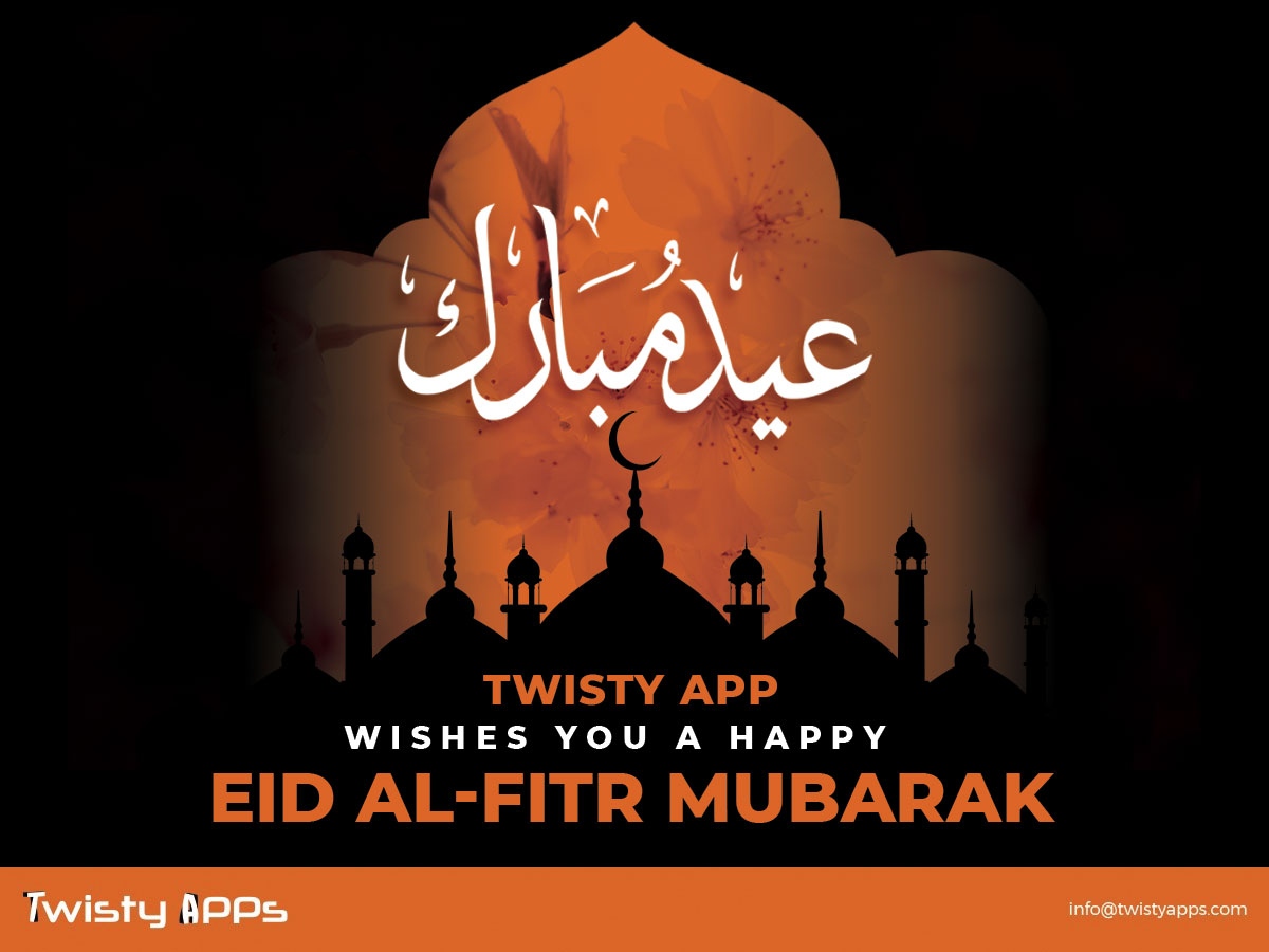 Twistyapps's tweet photo. Twisty Apps wishes you all a happy Eid-ul-Fitr Mubarak. May you and your family be blessed with great happiness this Eid⁠
⁠
#eid #eid_ul_fitr #happyeid #eidmubarak #eid2021 #twistyapps https://t.co/dcenGRnw6Y